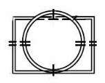 Round to Rectangular Straight Adapter